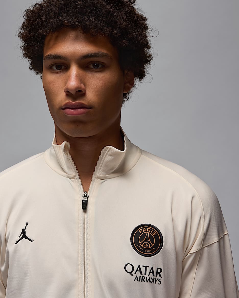 Conjunto deportivo de futbol Jordan Dri FIT de tejido Knit del Paris Saint Germain alternativo Strike para hombre